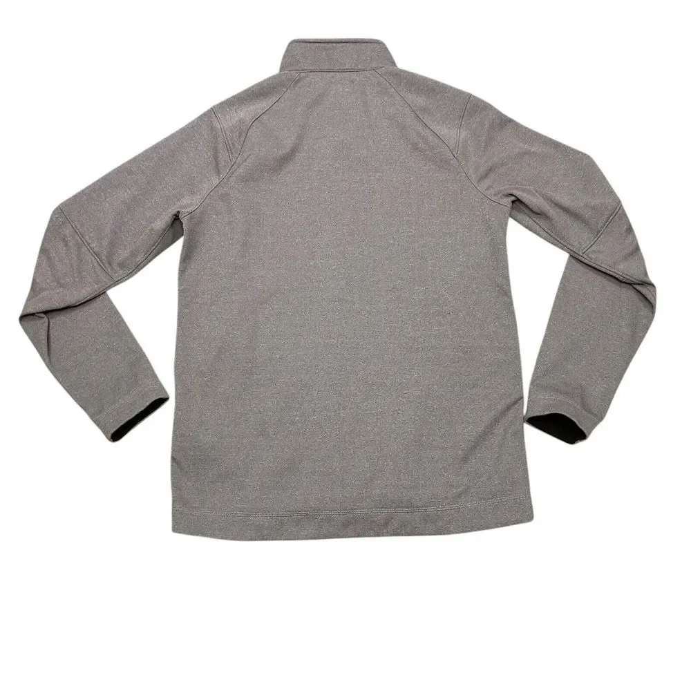 Burton AK Full Zip Jacket Gray Size Small Fleece Lined Lightweight Small Flaw‎